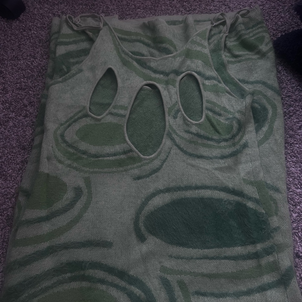 House of Sunny Textured Lily Pad Maxi Dress